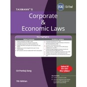 Taxmann's Corporate & Economic Laws for CA Final November 2021 Exam [New Syllabus] by CA. Pankaj Garg